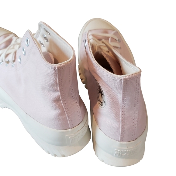 Converse CTAS Lugged 2.0 Hi Platform Barely Rose Sneakers - Picture 4 of 8